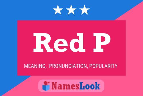 Red P Name Poster