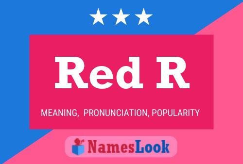 Red R Name Poster