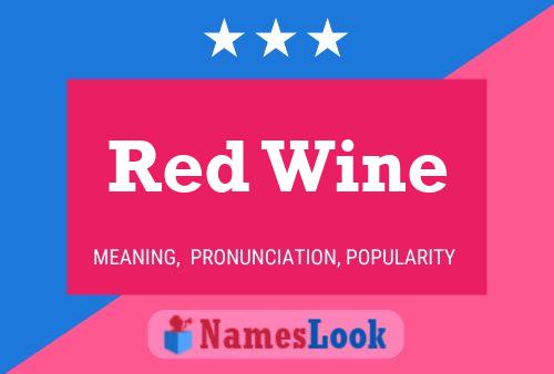 Red Wine Name Poster