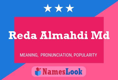 Reda Almahdi Md Name Poster