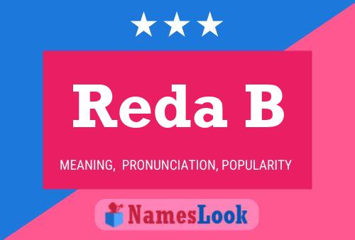 Reda B Name Poster