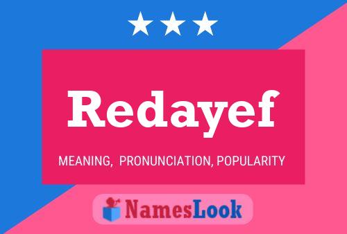 Redayef Name Poster