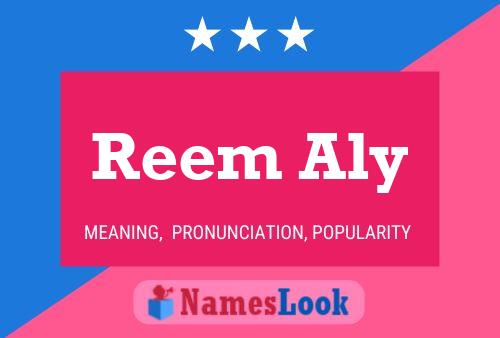 Reem Aly Name Poster