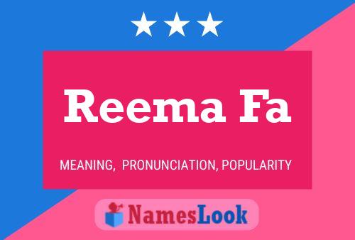 Reema Fa Name Poster