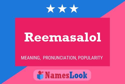 Reemasalol Name Poster