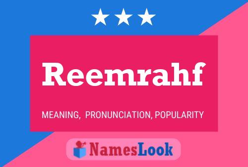 Reemrahf Name Poster