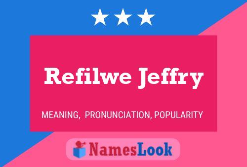 Refilwe Jeffry Name Poster