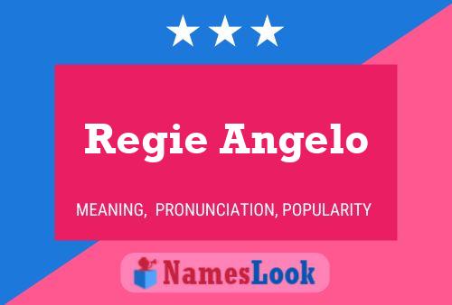 Regie Angelo Name Poster