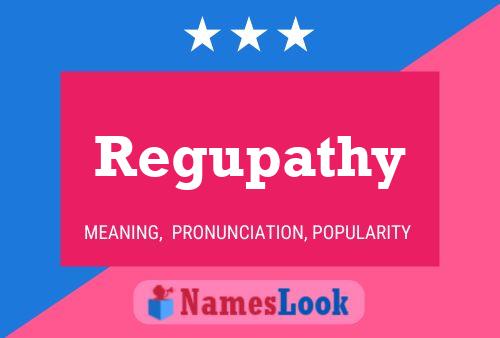 Regupathy Name Poster