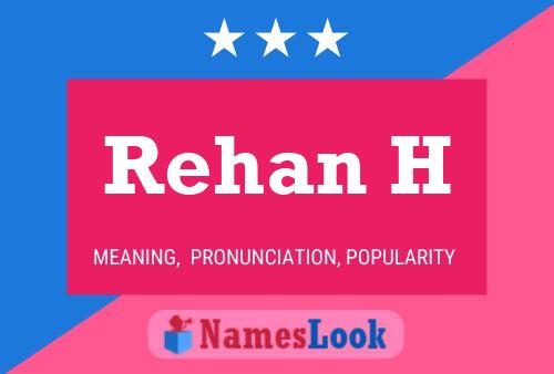 Rehan H Name Poster