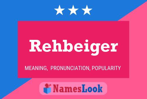 Rehbeiger Name Poster