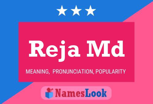 Reja Md Name Poster