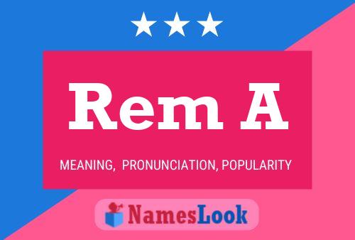 Rem A Name Poster