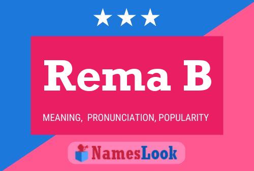 Rema B Name Poster