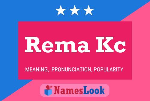 Rema Kc Name Poster