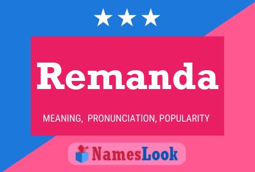 Remanda Name Poster