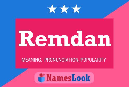 Remdan Name Poster