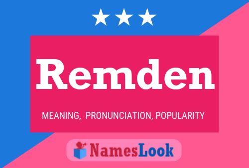 Remden Name Poster