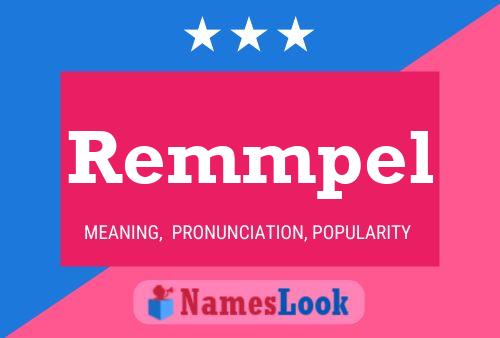 Remmpel Name Poster