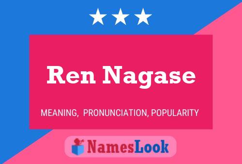 Ren Nagase Name Poster