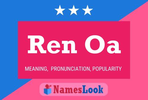 Ren Oa Name Poster