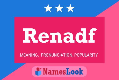 Renadf Name Poster