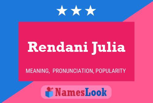 Rendani Julia Name Poster