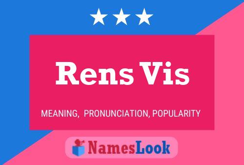 Rens Vis Name Poster