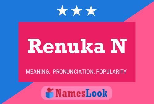 Renuka N Name Poster