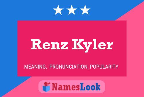 Renz Kyler Name Poster