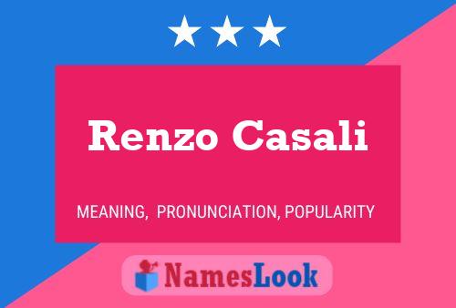 Renzo Casali Name Poster