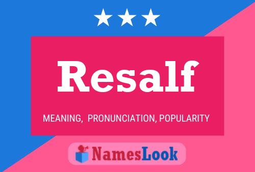 Resalf Name Poster