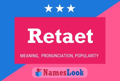 Retaet Name Poster