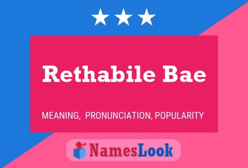 Rethabile Bae Name Poster