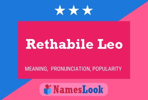 Rethabile Leo Name Poster