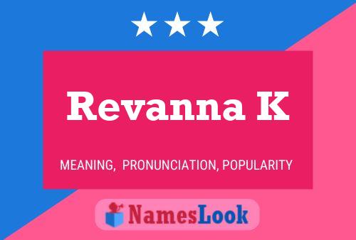 Revanna K Name Poster