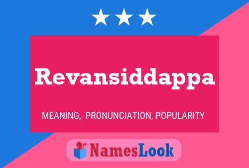 Revansiddappa Name Poster