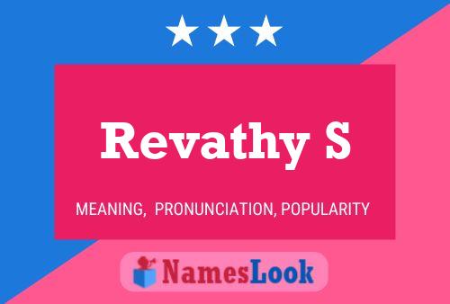 Revathy S Name Poster