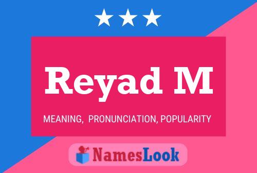 Reyad M Name Poster