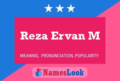 Reza Ervan M Name Poster