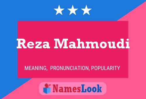 Reza Mahmoudi Name Poster