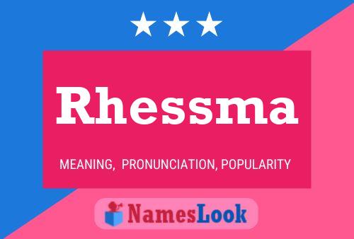 Rhessma Name Poster