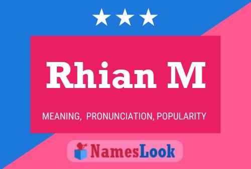 Rhian M Name Poster