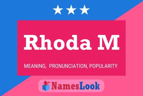 Rhoda M Name Poster