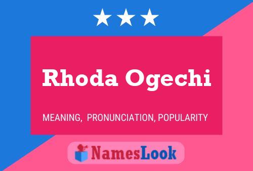 Rhoda Ogechi Name Poster