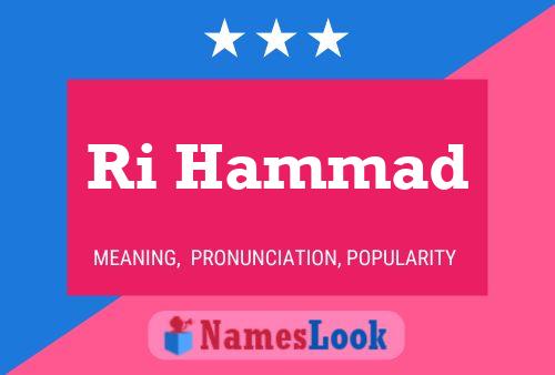 Ri Hammad Name Poster