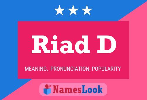 Riad D Name Poster