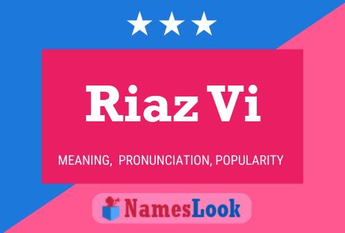 Riaz Vi Name Poster