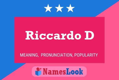 Riccardo D Name Poster