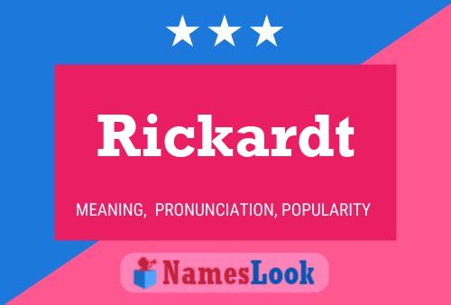 Rickardt Name Poster